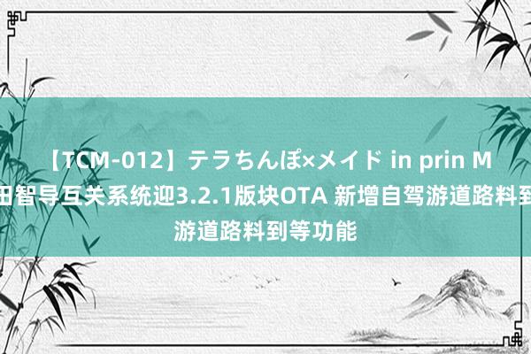 【TCM-012】テラちんぽ×メイド in prin MIKA 本田智导互关系统迎3.2.1版块OTA 新增自驾游道路料到等功能