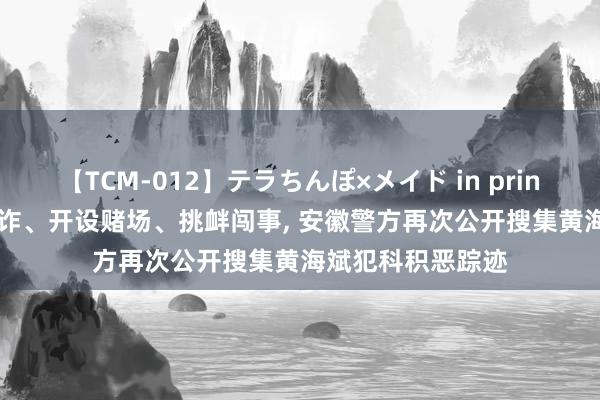 【TCM-012】テラちんぽ×メイド in prin MIKA 涉敲诈敲诈、开设赌场、挑衅闯事， 安徽警方再次公开搜集黄海斌犯科积恶踪迹