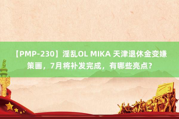 【PMP-230】淫乱OL MIKA 天津退休金变嫌策画，7月将补发完成，有哪些亮点？