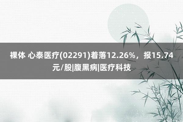 裸体 心泰医疗(02291)着落12.26%，报15.74元/股|腹黑病|医疗科技